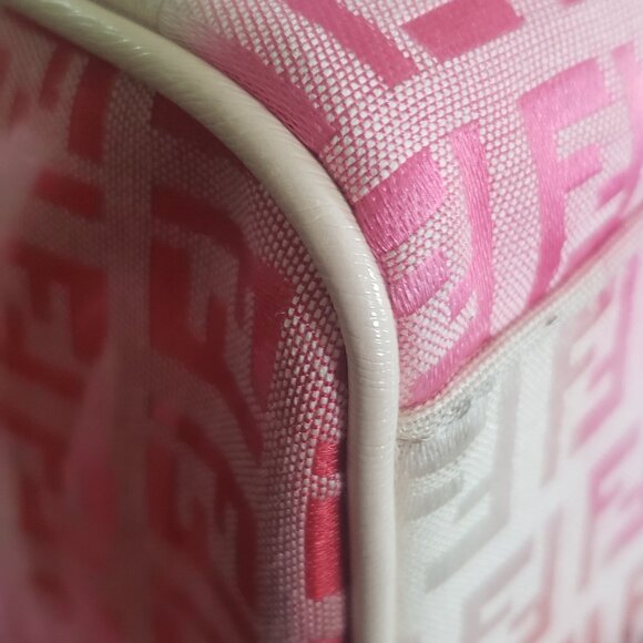 Fendi RARE Limited Edition Floral Zucchino Vitello Bauletto Boston Bag - Picture 15 of 16